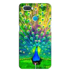 Чехол с птицами на OPPO A12 (VPrint) (Яркий Павлин)