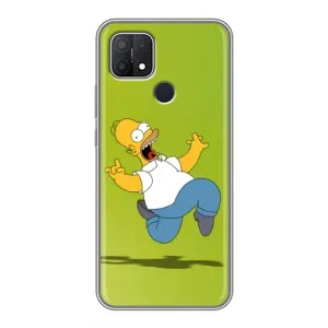 Чехол с Симпсонами для OPPO A15 (VPrint) (Гомер Симпсон)
