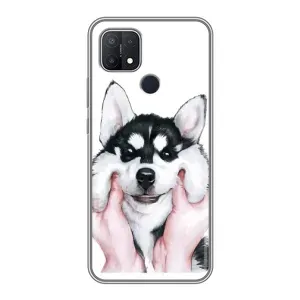 Чехол с Хаски для OPPO A15 - (AlphaPrint)