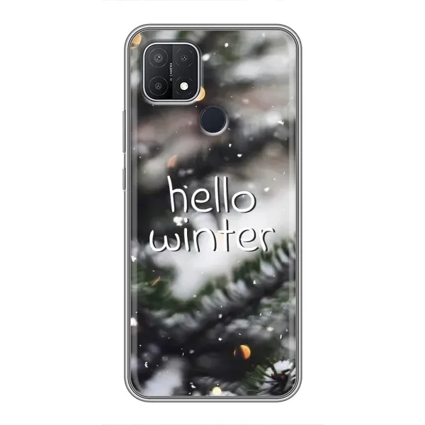 Чехол с принтом «Hello winter» для OPPO A15 Чехол с принтом «Hello winter» для OPPO A15