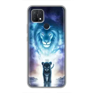 Чехол со Львом для OPPO A15 (VPrint) (Маленький лев)