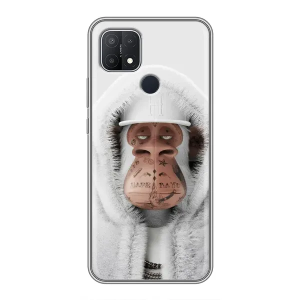 Чехол с принтом «обезьяна NFT в тату» для OPPO A15