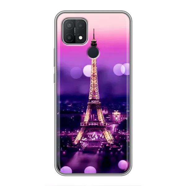 Чехол с принтом «Париж Башня» для OPPO A15