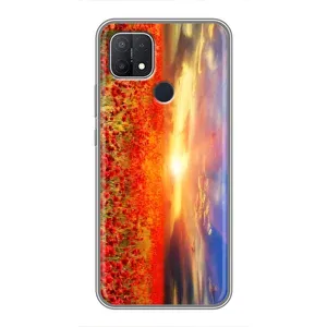 Чохол з картинкою (Стильні) ОPПО A15 - (AlphaPrint) (Поле тюльпанів)