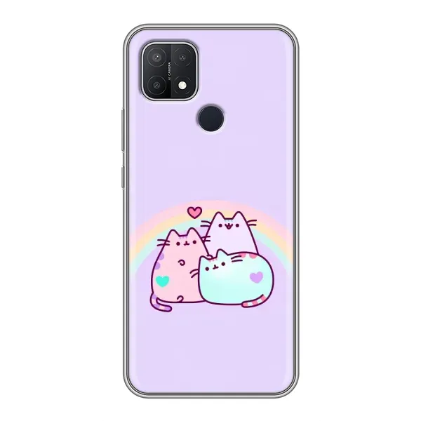 Чехол с принтом «Радужные котики» для OPPO A15 Чехол с принтом «Радужные котики» для OPPO A15
