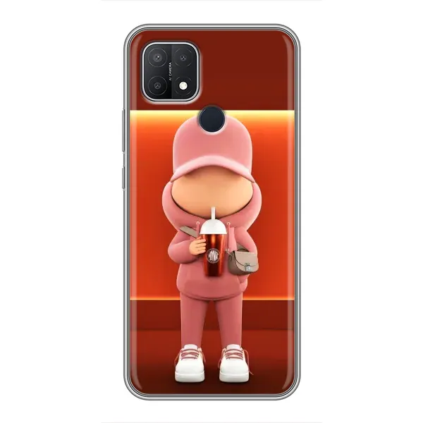 Чехол с принтом «С Кофе» для OPPO A15