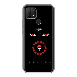 Чехлы на тему: Итачи Учиха для OPPO A15 (AlphaPrint) (глаза Итачи)