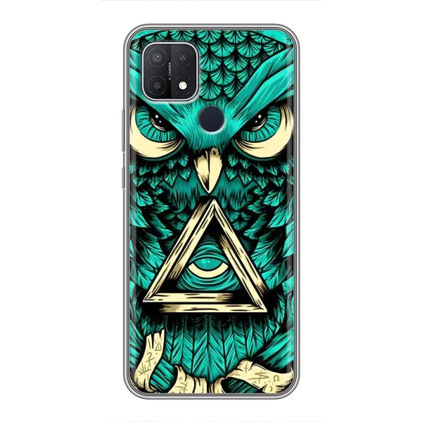 Чехол с принтом «Сова с глазом» для OPPO A15 Чехол с принтом «Сова с глазом» для OPPO A15