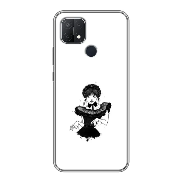 Чехол с принтом «танец Уэнздей» для OPPO A15
