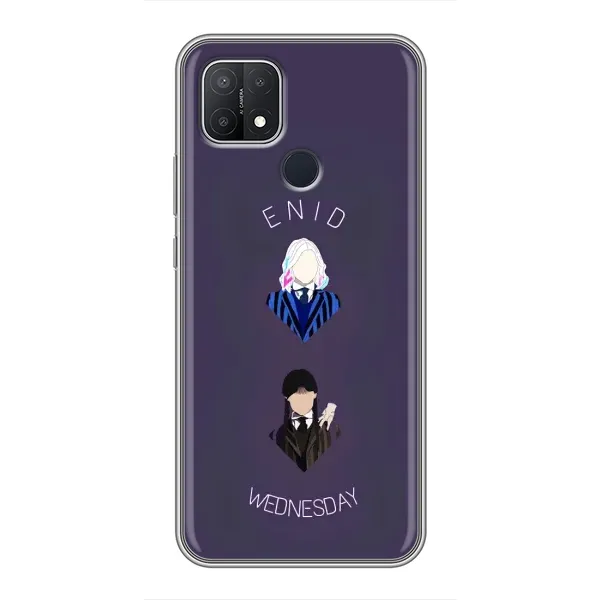 Чехол с принтом «Уэнздей и подруга» для OPPO A15