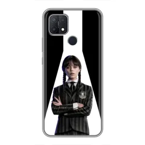 Чехлы Венсдей на OPPO A15 Уэнсдей (AlphaPrint) (W-Wednesday)