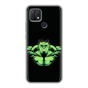 Чехлы с героями Марвел OPPO A15 (VPrint) (Зелёный Халк)