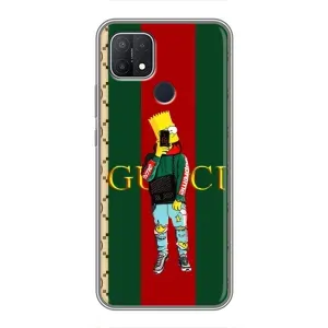 Брендновые Чехлы для OPPO A15s - (PREMIUMPrint) (Барт ГУЧЧИ)