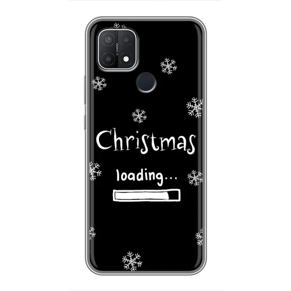 Чехол с принтом «Christmas loading» для OPPO A15s