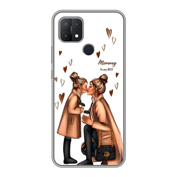 Чехол с принтом «Дочка и мама» для OPPO A15s Чехол с принтом «Дочка и мама» для OPPO A15s
