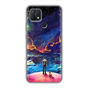 Космические Чехлы для Оппо А15с (VPrint) (Галактический вид)