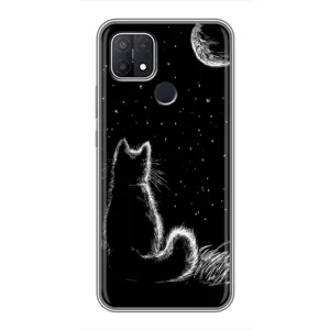 Чехол с принтом для OPPO A15s (AlphaPrint) Модные коты