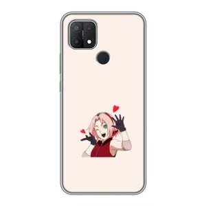 Чехлы Персонажи Аниме Наруто для OPPO A15s (AlphaPrint) (Лайк Сакура)