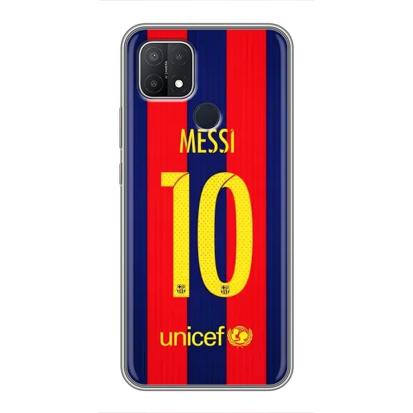 Чехол с принтом «Messi Barca 10» для OPPO A15s