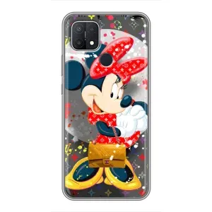 Чехол Disney Mouse OPPO A15s (PREMIUMPrint) (Minni с бантиком)