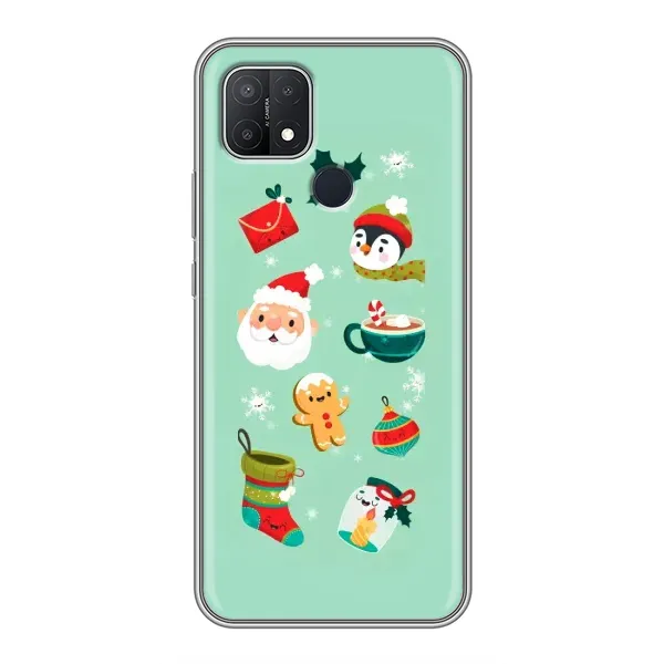 Чехол с принтом «Настроение НГ» для OPPO A15s