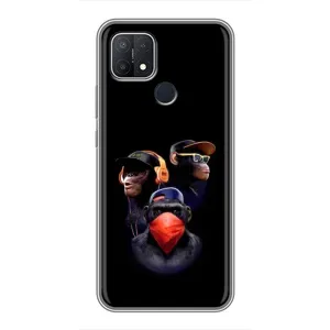 Чехол с Обезьянами OPPO A15s - (AlphaPrint)