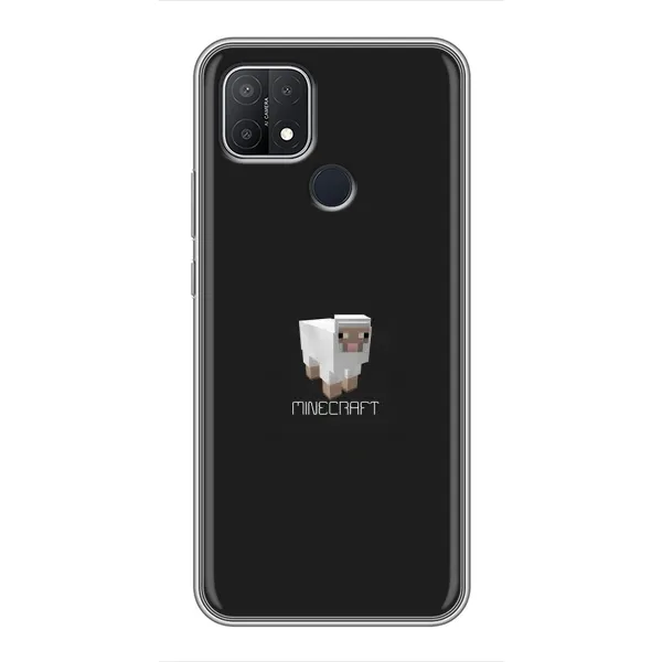 Чохол з принтом «Овечка Майнкрафт» для OPPO A15s