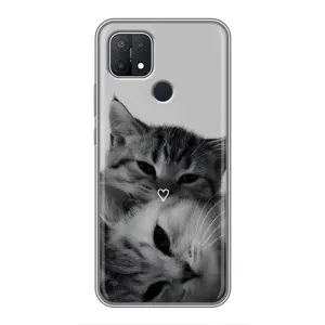 Чехол с принтом «Пара котов» для OPPO A15s