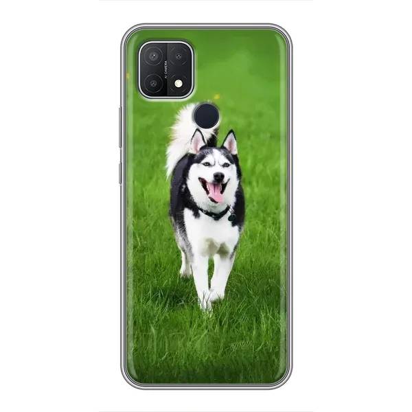 Чехол с принтом «Радостный Хаски» для OPPO A15s