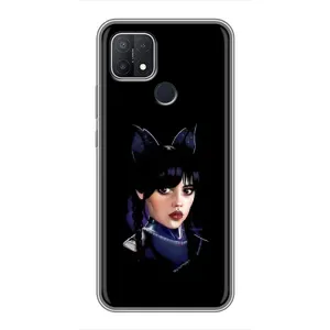 Чохли Венсдей на OPPO A15s Уенсдей (AlphaPrint) (серйозна Венздей)