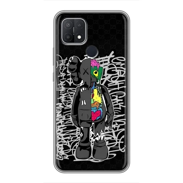 Чехол с принтом «Стиль Bearbrick» для OPPO A15s