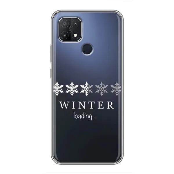 Чехол с принтом «Winter loading» для OPPO A15s Чехол с принтом «Winter loading» для OPPO A15s