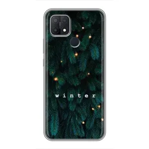 Новогодние, Праздничные Чехлы для OPPO A15s - 2024 год (Winter)