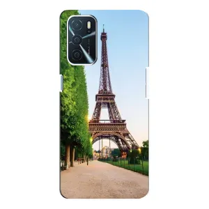 Чохол Ейфелева Вежа Oppo A16 - (AlphaPrint) (Дорога до Парижу)