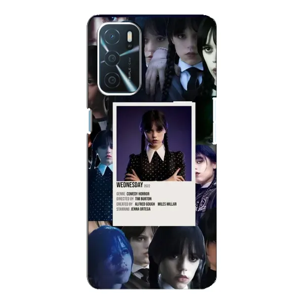 Чехол с принтом «коллаж Уэнздей» для OPPO A16