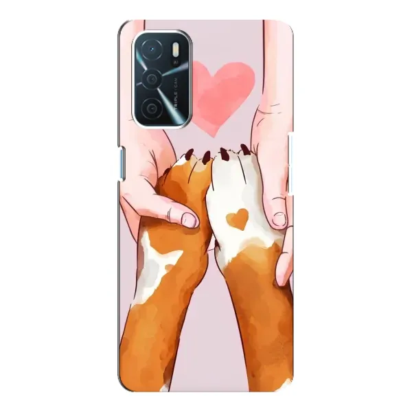 Чехол с принтом «Любовь к собакам» для OPPO A16