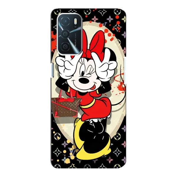 Чехол с принтом «Минни peace» для OPPO A16
