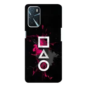 Чохол Гра в кальмара для Oppo A16 (Символи Гра кальмара)