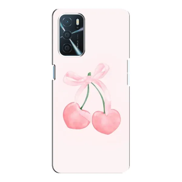 Чехол с принтом «Розовые вишни» для OPPO A16