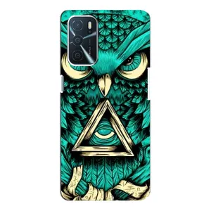 Чехол с птицами на Oppo A16 (VPrint) (Сова с глазом)