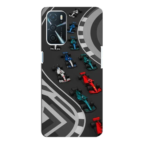 Чохол з принтом «Траса Ф1» для OPPO A16