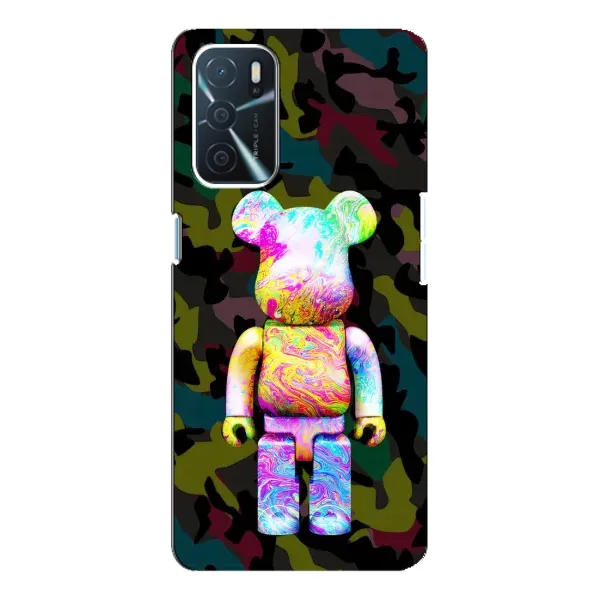 Чохол з принтом «Яскравий Bearbrick» для OPPO A16