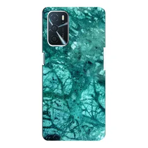 Мраморний чехол на Oppo A16 (VPrint) (Зелений мрамор)