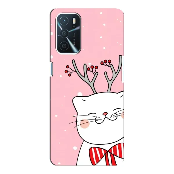 Чехол с принтом «Зимний кот» для OPPO A16 Чехол с принтом «Зимний кот» для OPPO A16