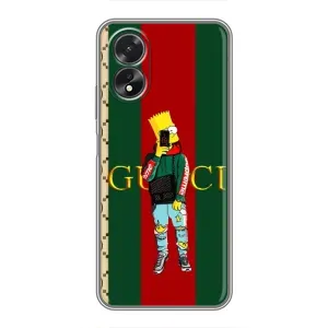 Брендновые Чехлы для Oppo A17 - (PREMIUMPrint) (Барт ГУЧЧИ)