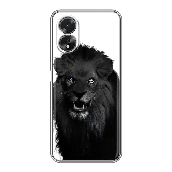 Чехол с принтом «Черный ЛЕВ» для OPPO A17