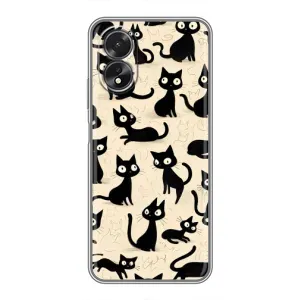 Чехол с рисунком кот на Oppo A17