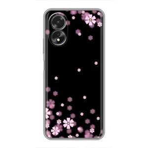 Чохол для OPPO A17 - з принтом (Дизайнерські) (AlphaPrint) (Квіти маленькі)