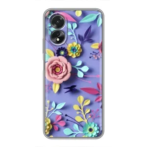 Чохли з квітами для Oppo A17 (VPrint) (Дизайн квітів)