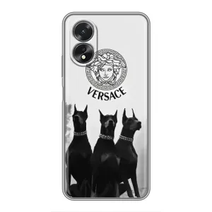 Чехлы VERSACE для Оппо А17 (PREMIUMPrint) (Доберман Версаче)